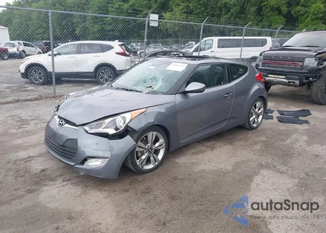 2017 Hyundai Veloster Value Edition from USA, damaged, VIN KMHTC6AD0HU323151